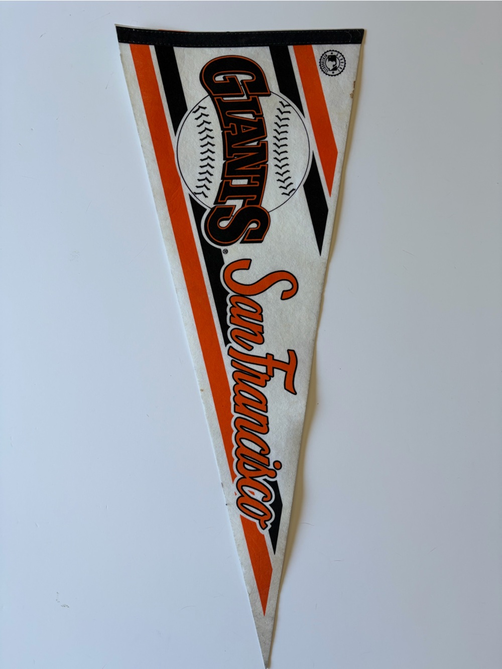 Vintage San Francisco Giants Felt Sports Pennant Retro Logo Orange Black White